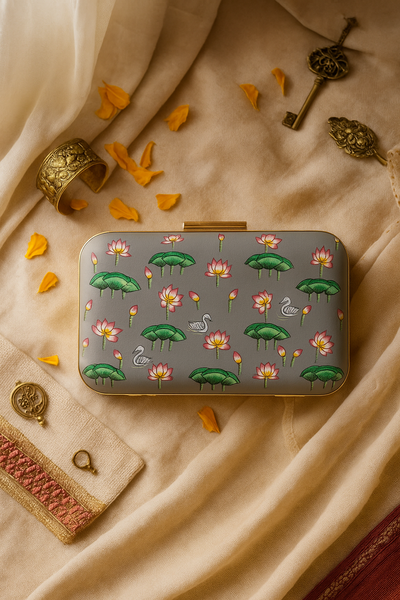 Miniature Hand Painted Lotus Pond