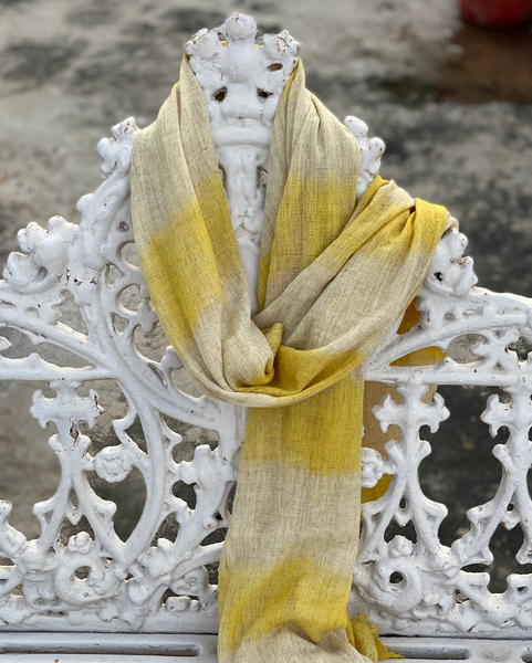Marigold Vegetable Hand Dyed Wool Stole