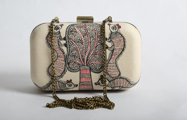 Madhubani Hand Painted Squirrels