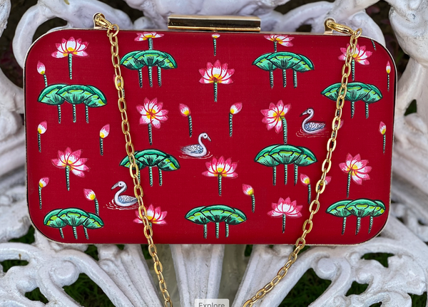 Miniature Hand Painted Lotus Pond