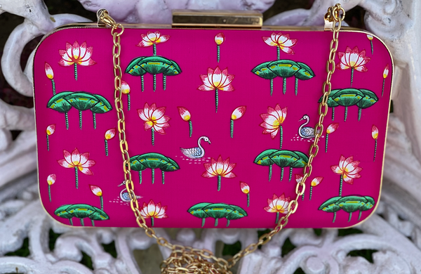 Miniature Hand Painted Lotus Pond