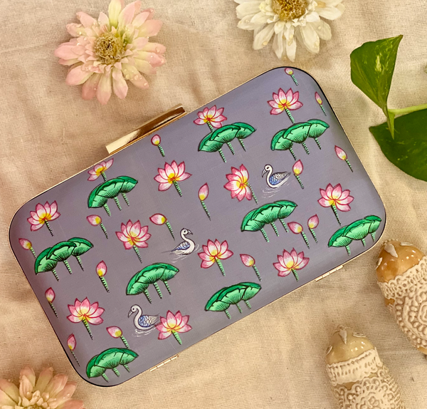 Miniature Hand Painted Lotus Pond