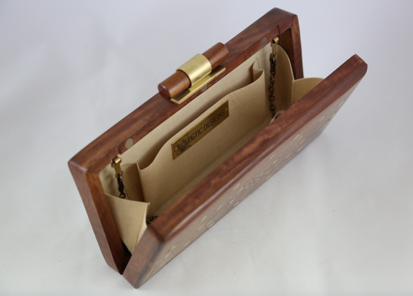 Sheesham Wood Inlay Clutch