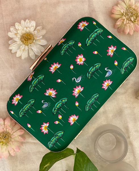 Miniature Hand Painted Lotus Pond