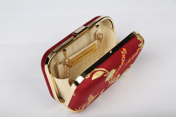 Hand Embroidered Aari Banarasi Maroon Veil