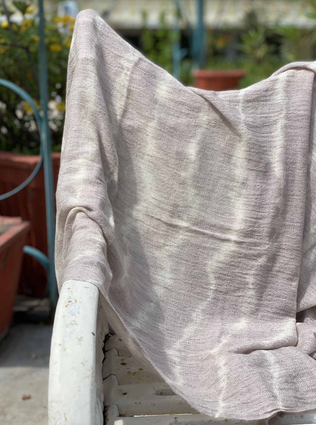 Alkanet Roots Hand Dyed Wool Stole