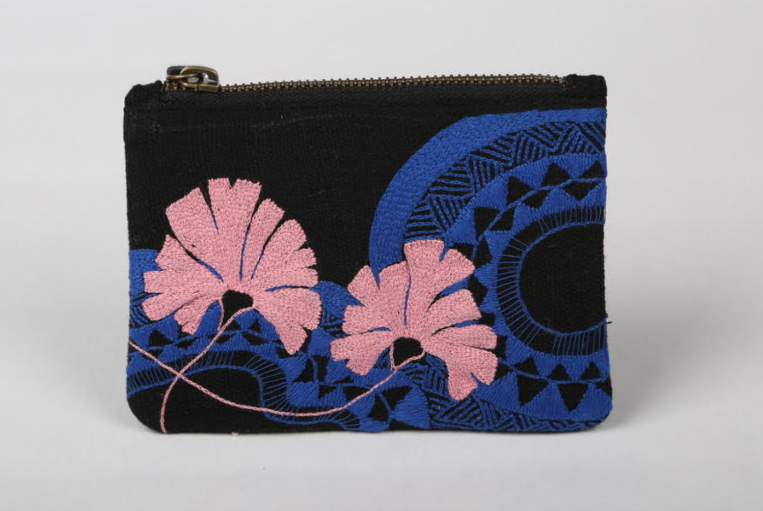 GeoFloral Patterned Money Pouch