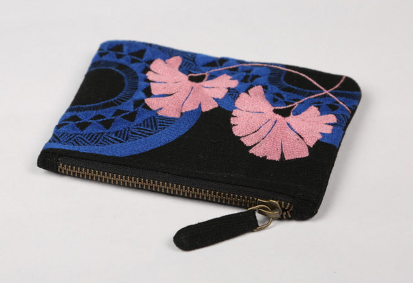 GeoFloral Patterned Money Pouch