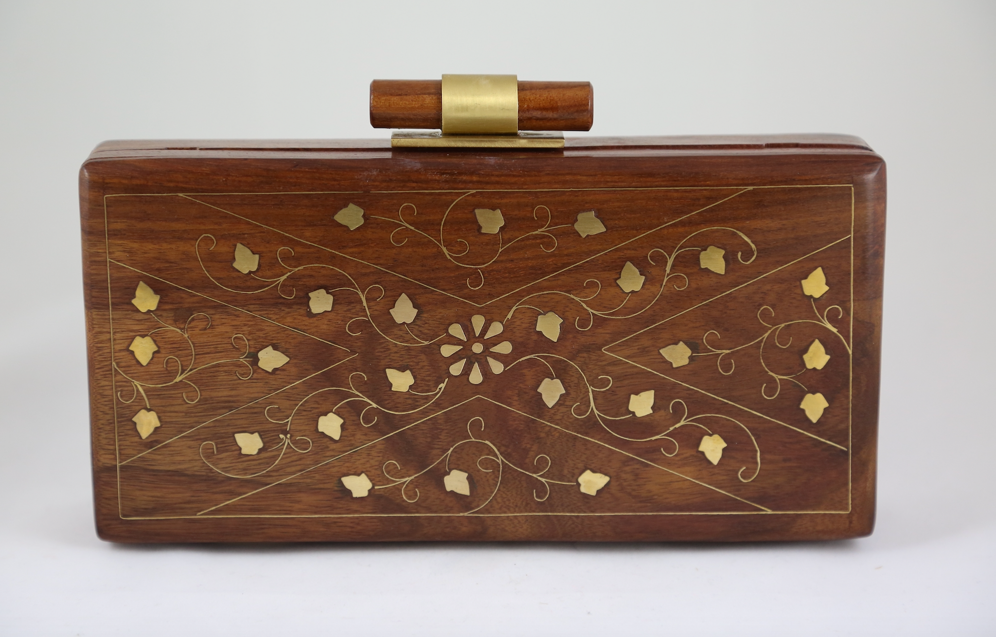 Sheesham Wood Inlay Clutch