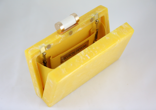 Acrylic Yellow Clutch